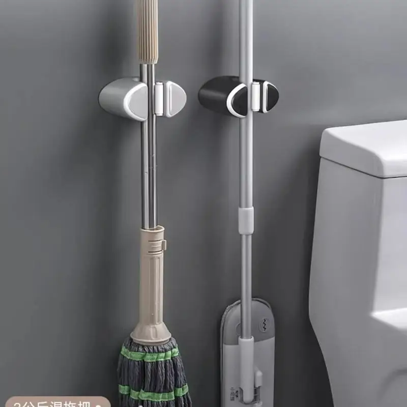 

Self Adhesive Broom Hanger Kitchen Multi-Purpose Hooks Heavy Duty Shower Head Holder Multifunctional Home Storage Hook Mop Hangr