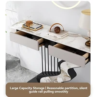 Midcentry Marble Nordic Entrance Hallway Console Table