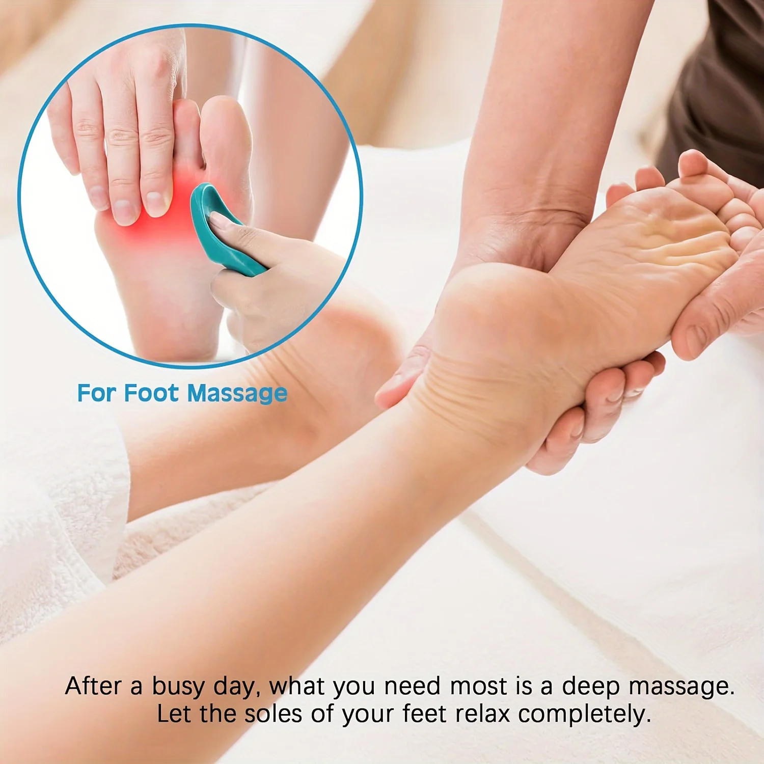 2PCS/Set Foot Finger Pressure Massager Press Trigger Point Massager Full Body Foot Back Manual Tool Deep Relaxed Relieve Fatigue