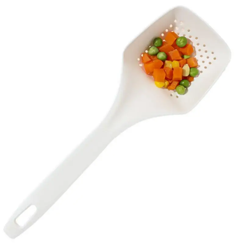 

Nylon Kitchen Drain Shovel Strainers Skimmer Spoon With Long Handle Drain Shovel With Handle For Kitchen Cooking Baking Drain