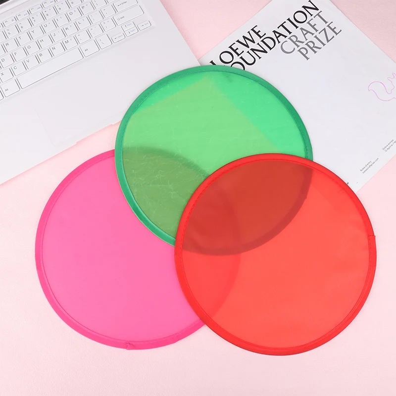 Portable Collapsible Flying Disk Colorful Pocket Foldable Flying Disc Fans For Party Favors Summer Outdoor Toys