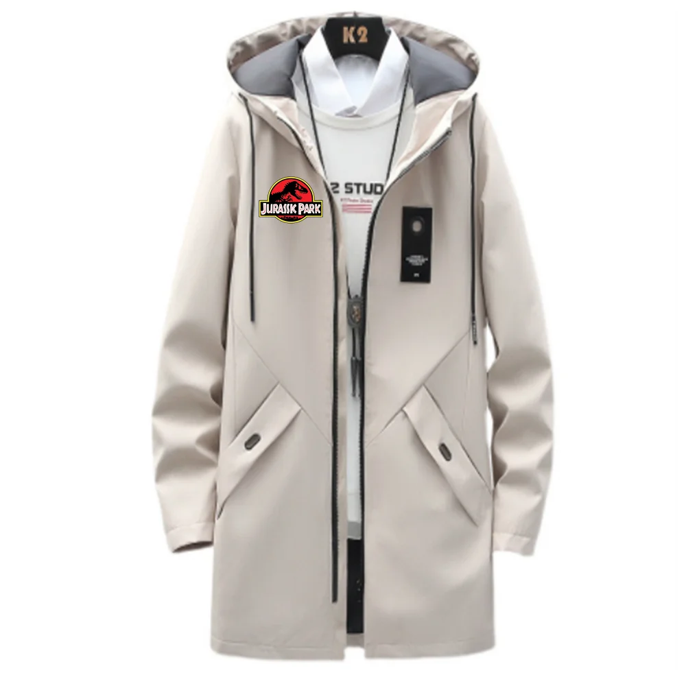 

Men's Loose Casual Jacket, Mid-Length Jacket, Trendy, Spring Autumn All-Round Jacket, New, 2023