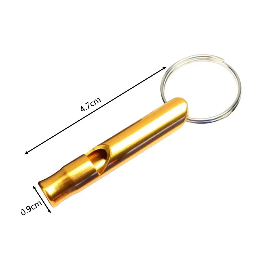 3Pcs Emergency Whistles Multifunction Super Loud Shrill Sound with Keychain Anodic Treatment Signaling Portable Outdoor Survival