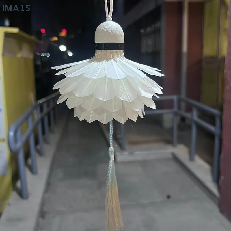 Handmade Badminton DIY Pendant Lamp Complete Set Of Material Package Badminton Dark Night LED Lighting Sport DIY Set