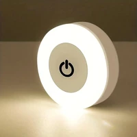 1pc Touch Light Led Tap Light, 3 Colors Adjustable Closet Light, Portable Wireless Under Cabinet Lights, Dimmable Lights For Bed 1