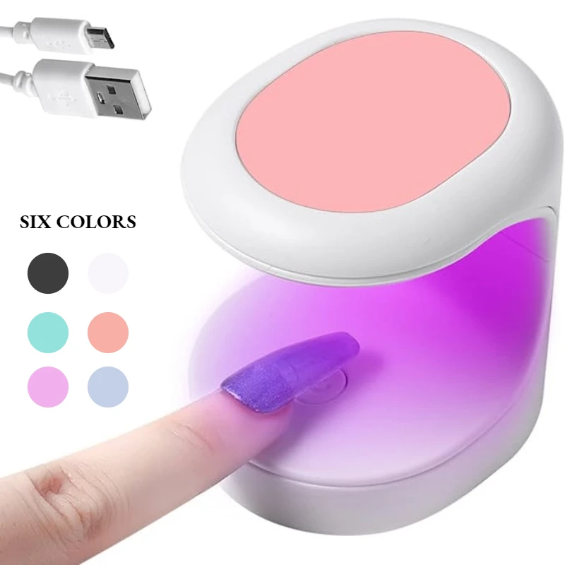 16w Mini Nail Drying Lamp Portable Uv Led Nail Dryer With Usb Cable Gel