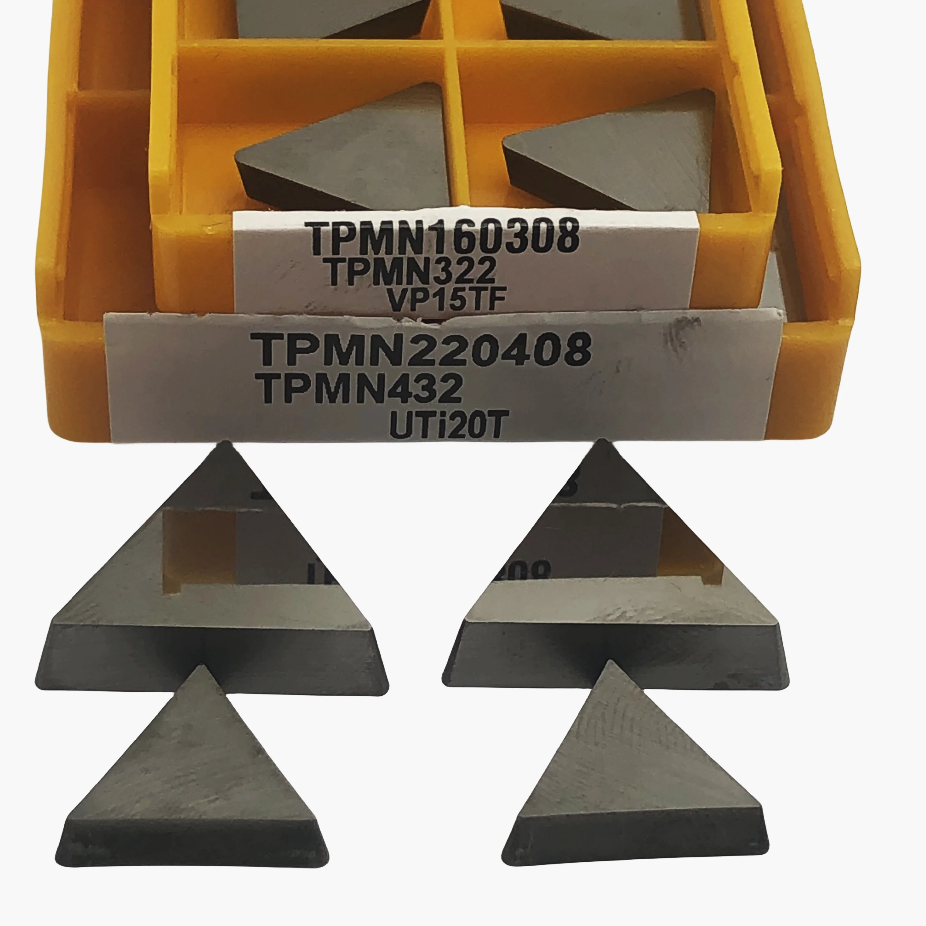 

Твердосплавная пластина TPMN160308 VP15TF, торцевая фреза, внутренний резак, лезвие CNC, токарный инструмент, алюминиевые вставки TPMN220408 UTi20T