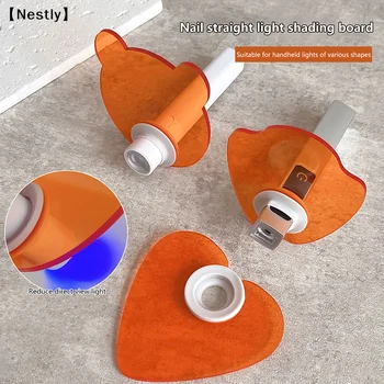Dispositivi per saloni di bellezza per unghie, deflettore acrilico che blocca la luce per lampada UV per unghie a forma dritta, occhiali protettivi 〔Nest〕