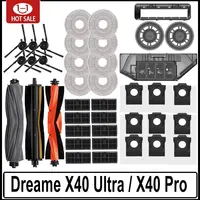 Dreame – pièces de rechange pour aspirateur Robot X40 Ultra / X40 Pro / L40 Ultra, brosses latérales principales, tissus de vadrouille, filtres HEPA, sacs à poussière, accessoires 1