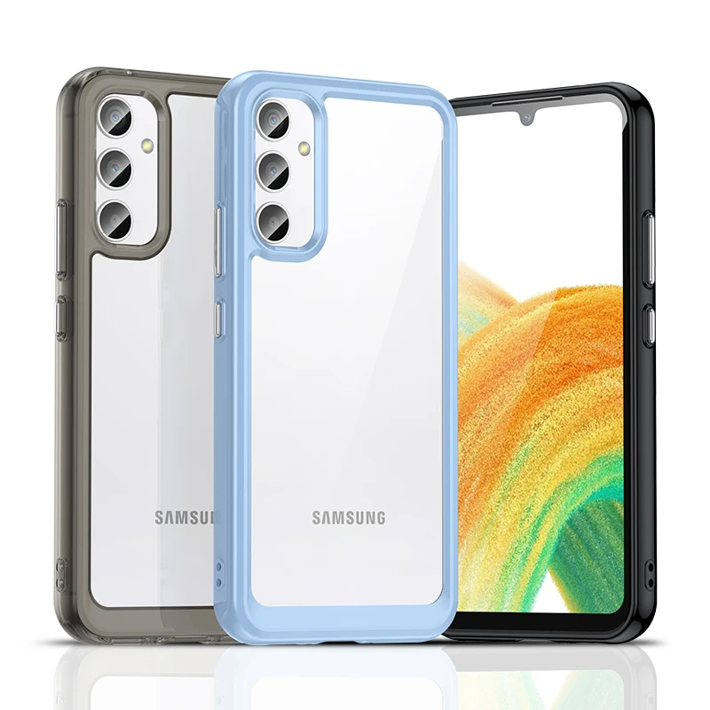 Per Samsung Galaxy A34 5G Custodia Samsung Galaxy A04S A14 A24 A34 A54 5G Cover Antiurto Tpu + Pc Cover Posteriore Protettiva Per Telefono