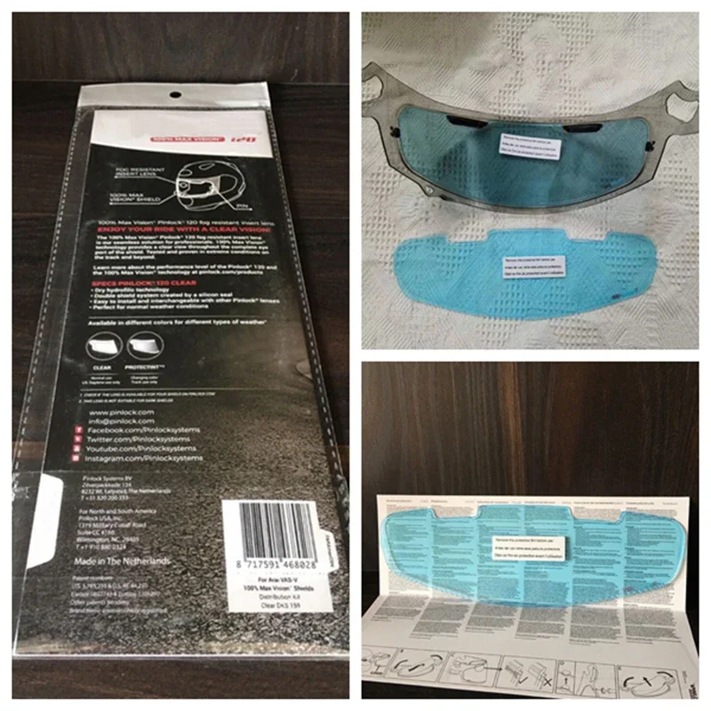 Pellicola Antiappannamento Dell'Obiettivo Della Visiera Del Casco Del Motociclo Per Arai Rx-7X Corsair-X Rx-7V Vas-V Xd Ne0