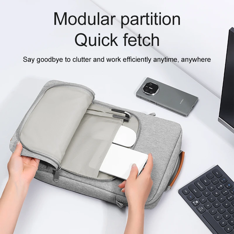 Portable Tablet Storage Bag with Shoulder Strap - Universal Fit