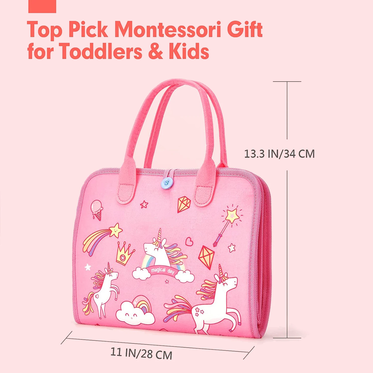 Montessori Busy Board For Toddlers Alphabet And Number Learning_voghion.com