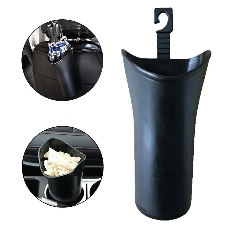 Multifunctional Car Umbrella Storage Bucket Plastic Holder with Hook for Gathering Bottle Shelves Car Trash Can