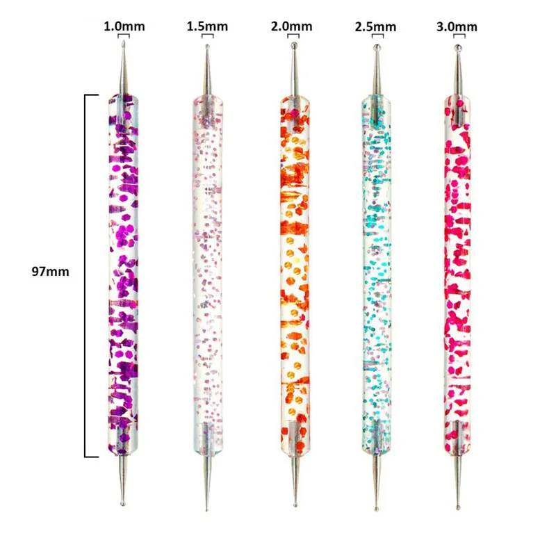UV Gel Nail Art Brushes Dotting Drawing Painting Brush Set DIY Design Nail Art Supplies Tools Manicure Accessories Drawing Tips 4
