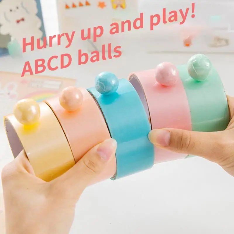 Ruban de boule collante colorée pour enfants et adultes, bande de boule de décompression, jouets colorés décoratifs drôles, cadeau drôle