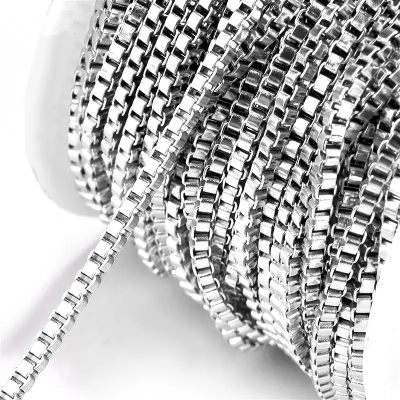 1Meter Aircraft Chains Silver Necklace KC Gold Chain Metal Copper Chains  for Bracelet Jewelry Making Components Craft DIY