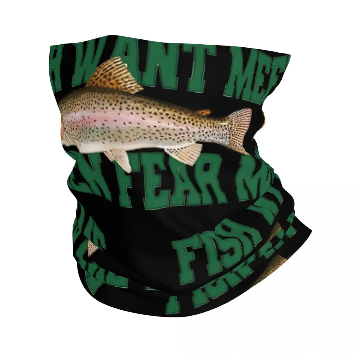 

Женский шарф-маска для лица Fish Want Me, теплая Ветрозащитная маска-шарф с принтом в стиле унисекс, для походов