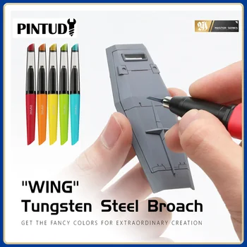 PRO "WING" Tungsten Steel Push Broach Push Knife Handle DIY Engraving Tool for Assembly Model Building Hobby Tools 1