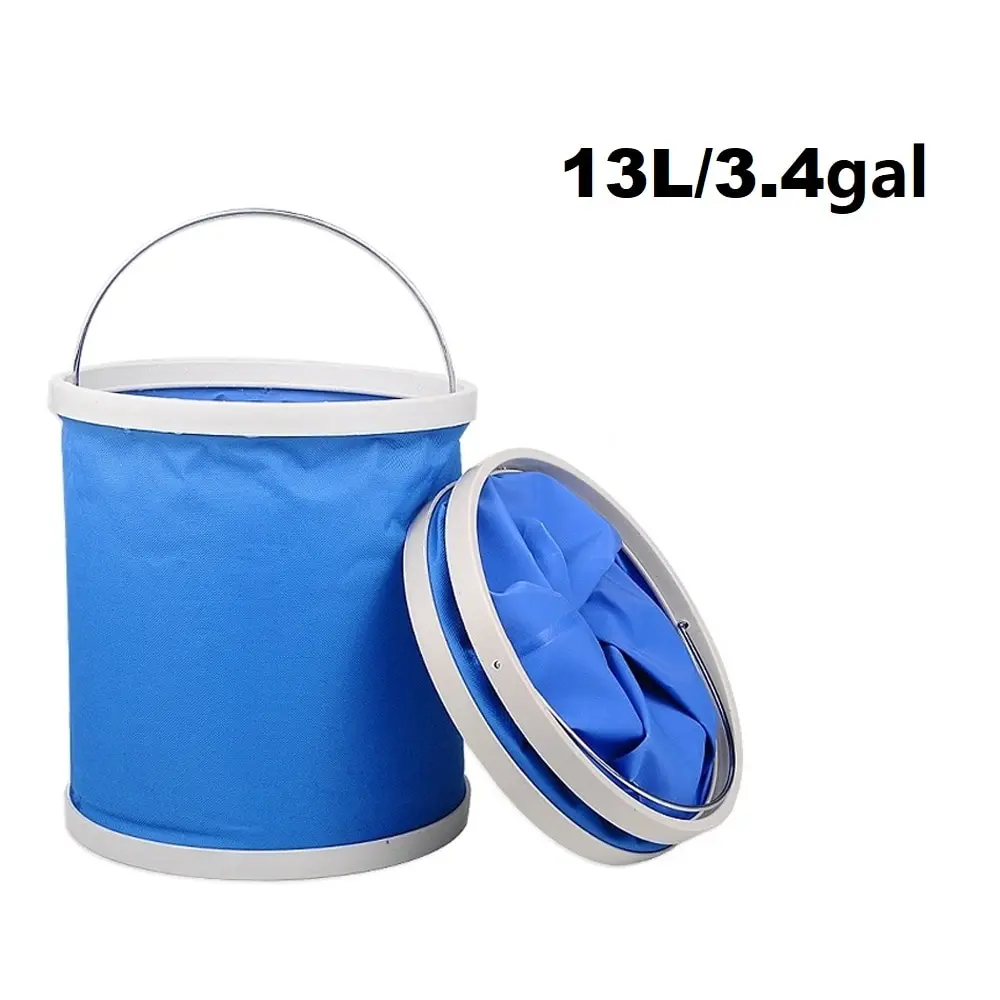 Folding bucket Water bucket Car wash bucket Water storage bag 9L 11L 13L Portable Bucket Outdoor Travel Water Storage Bag Waterproof Water Bag Fishing Portable Foldable Bucket Car Supplies