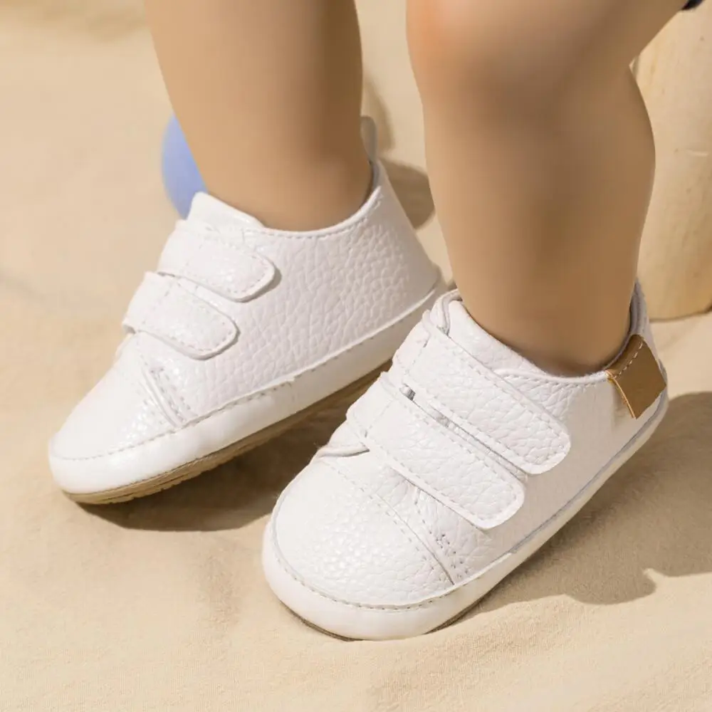 Baby Casual Shoes Vintage Leather Classic Color Matching First Walker Shoes Rubber Sole Soft Non-slip Toddler Crib Shoe baby shoes