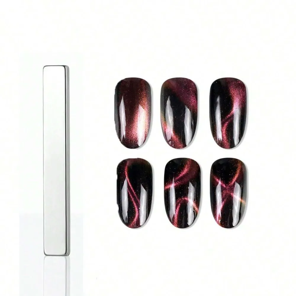 2 In 1 Double-Headed Nail Art Magnet Stick 9D Cat Magnetic Gel For Nail Gel Polish Line Strip Effect Strong Magnetic Pen Tools magnetic nail art tools cat eye nail tool magnetic nail tools magnetic nail pen