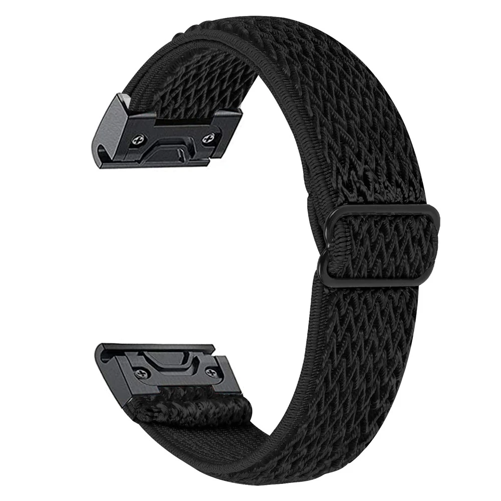 Essidi 22mm New Elastic Nylon Watch Band For Garmin Fenix 7 6 5 Plus Pro GPS Approach S60 Bracelet Strap Loop For Forerunner 945 