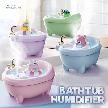 Tub Air Humidifier with Small Spray Hydration, Silent USB Aromatherapy Diffuser for Bedroom, Desktop, Car, Home, and Office Use 1