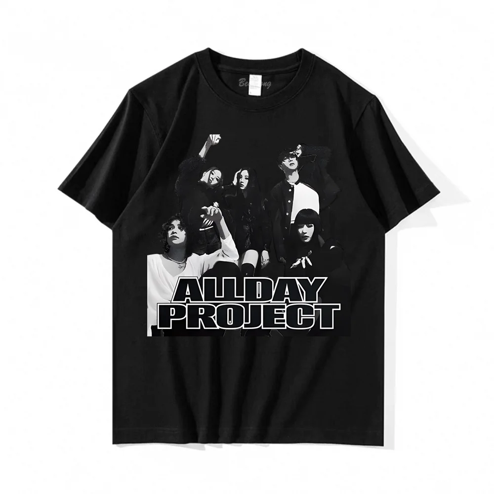 ALLDAY PROJECT Tour T-shirt Graphic Printing 100%Cotton Casual