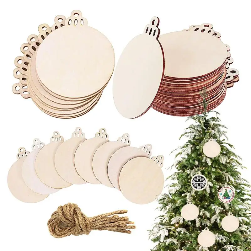 

Необработанные деревянные ломтики, украшения, вырез, деревянные рождественские украшения, ломтики, деревянные рождественские украшения для фермерского дома, украшение «сделай сам»