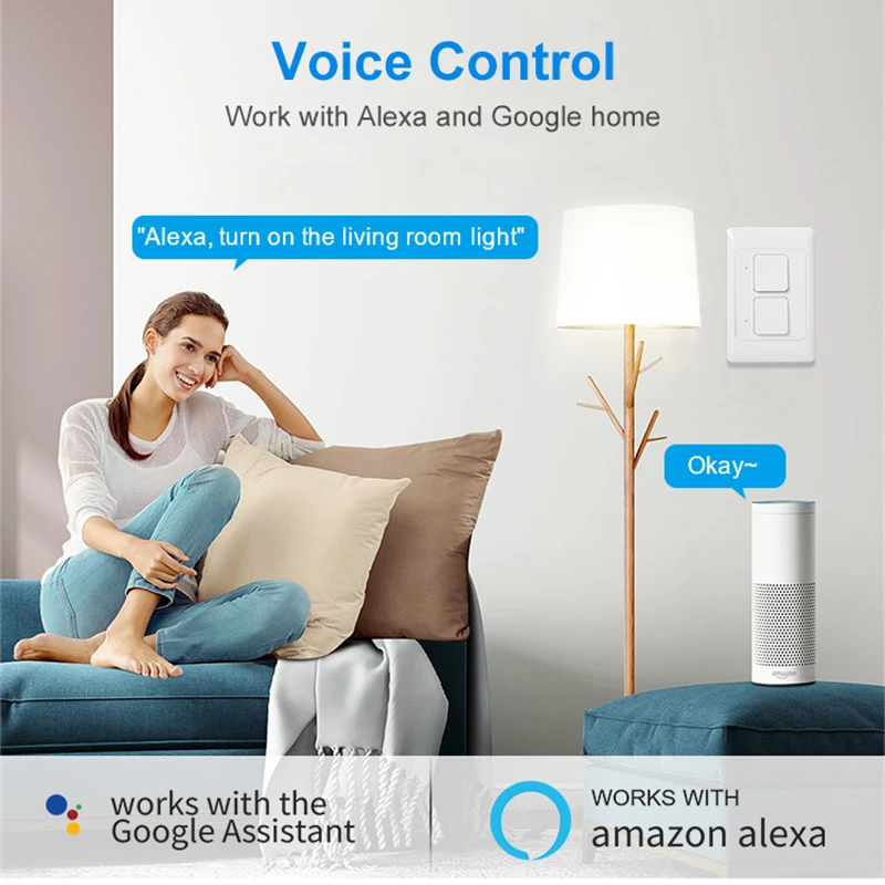 2 3gang timer controle de voz google alexa 01