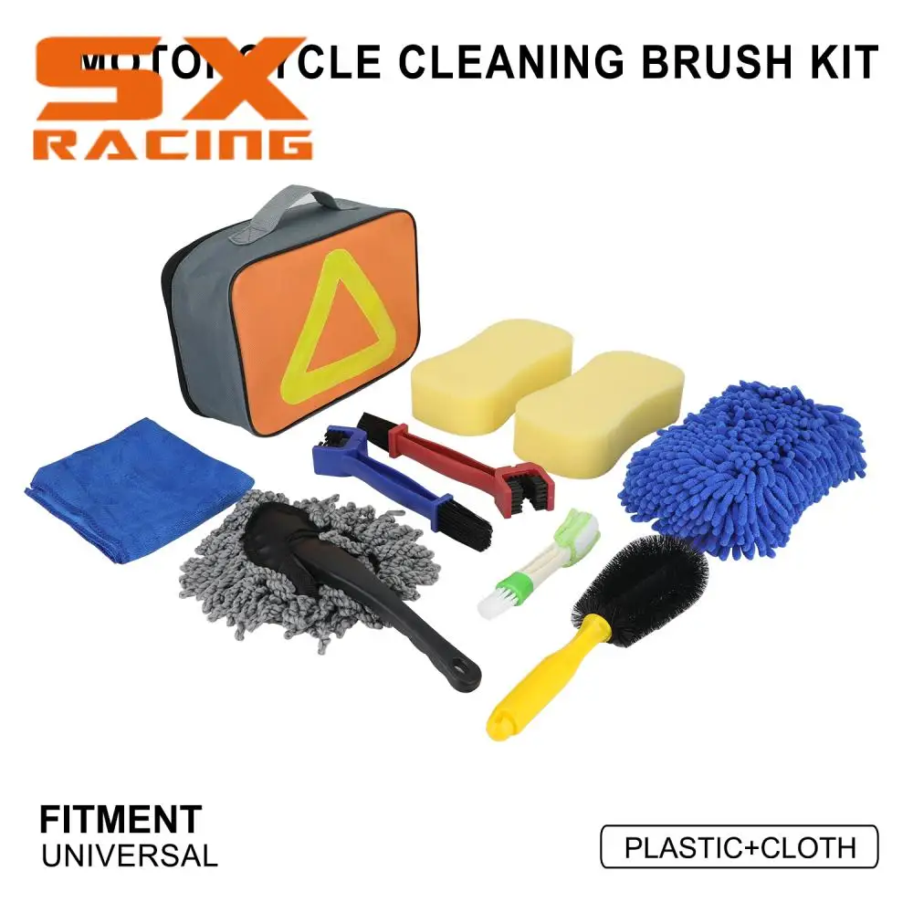 

Universal Motorcycle Cleaning Brush Kit Sponges Drying Towels Rim Dirt Dust Clean Tools For KTM HONDA SUZUKI KAWASAKI HUSQVARNA