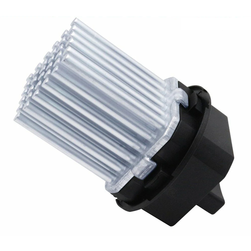 

1x Black+Silver Car Heater Blower Module Motor Fan Resistor Aluminum+ABS Accessories #6441.S7 For-Peugeot 307, 407, C3, C4,C5,c6