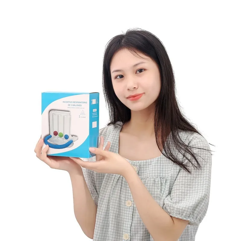 3 Balls Breathing Exerciser Lung Function Improvement Trainer Respiratory Spirometry Breath Measurement System