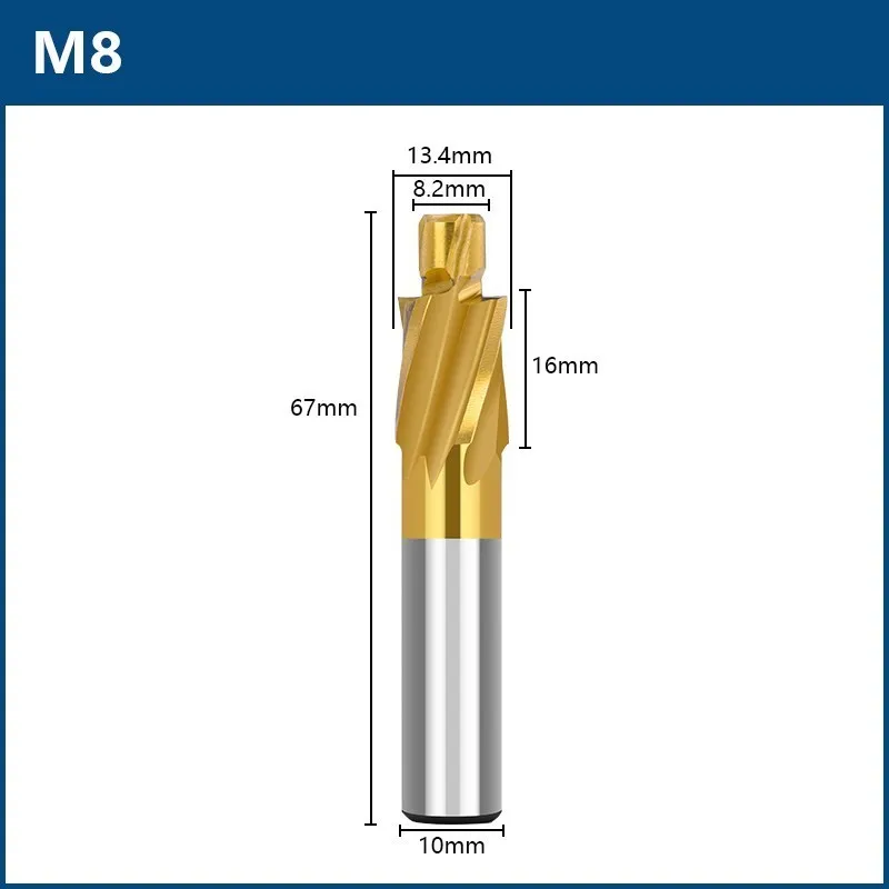 Fraise à rainurer F400 HSS-CO 8% angle d'hélice 40° - 4 dents - diamètre 12  mm - Fraises HSS acier rapide 2 tailles et autres - Fraises HSS acier  rapide - Outils coupants - Enlèvement de métal