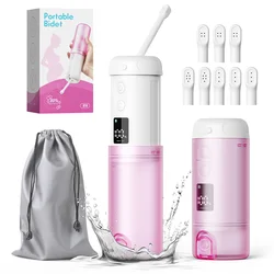 Rechargeable Handheld Personal Travel Bidet for Women - Portable Electric Hygiene Sprayer (Pink)