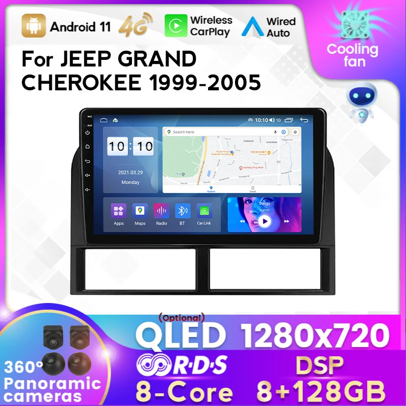 Mekede Navigation Stereo Gps Eight Core Android 11 For Jeep Grand