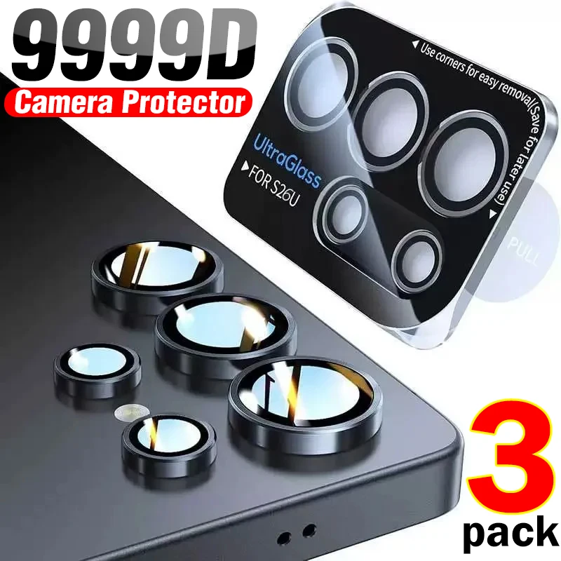 Metal Camera Lens Protector Ring Cover for Samsung Galaxy S26 Series - Set of 1-3, AR Glass Lens Guard