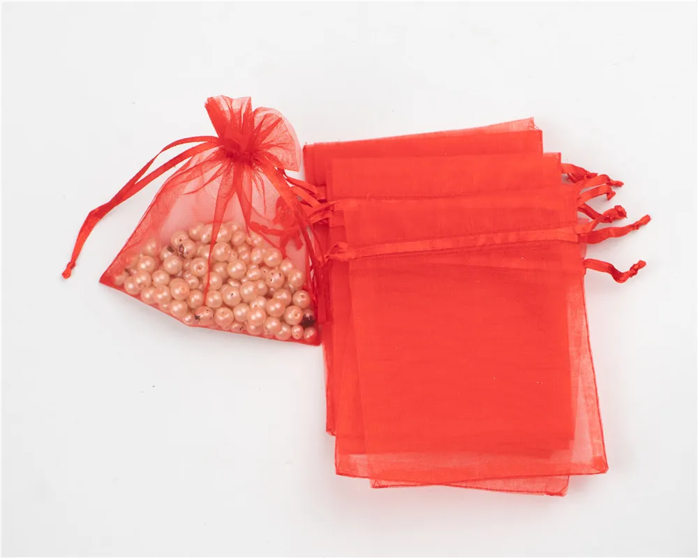 Elegant Organza Gift Bags for Special Occasions (50 Pack)