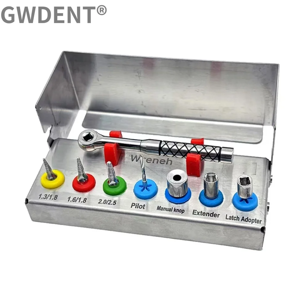 1 Set Dental Implantat Entfernung Kit Knochen Expander SOS Set Entfernen Gebrochene Vorrichtung Ratsche Implantat Kit