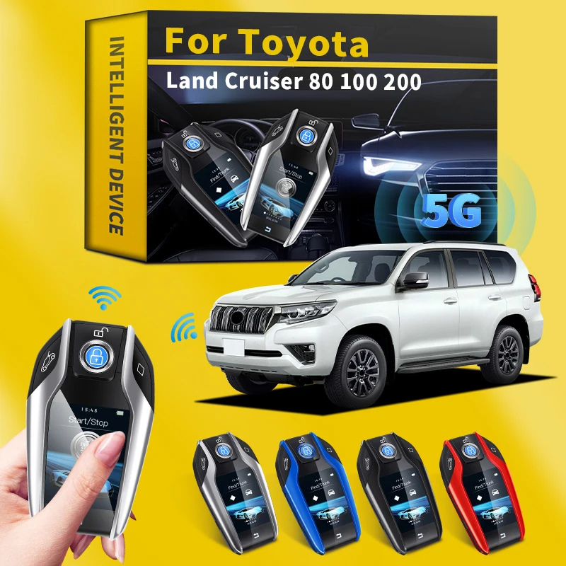For Toyota Land Cruiser 80 100 200 Smart Key Vehicle Upgrade Remote Modified LCD Screen Display Accessories |