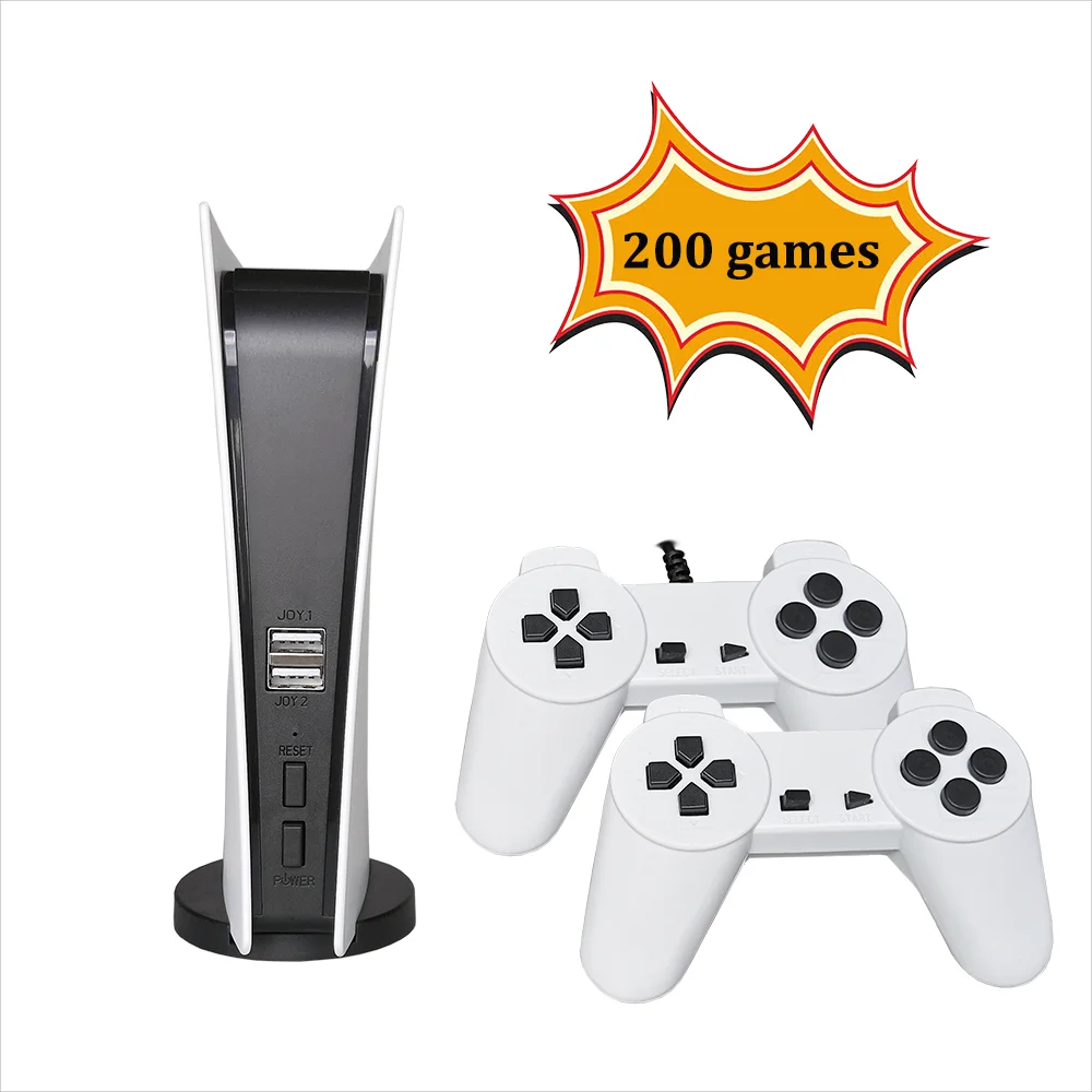 G155 Tv Game Console 8bit Retro Consola Video Juegos 200 Classic Games  Built-in Gs5 Station Wireless Handheld Gamepad Av Output - Video Game  Consoles - AliExpress