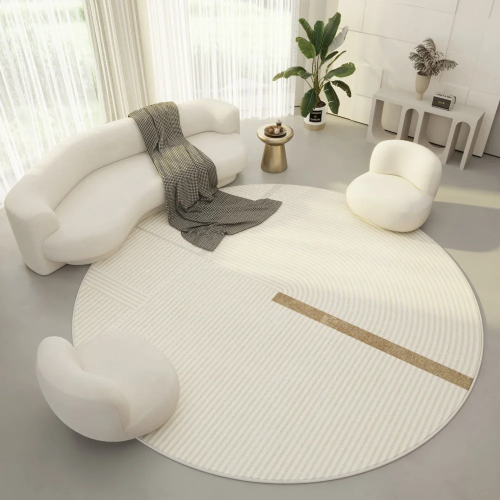 Floor Mat Modern Simple Circular Living Room Bedroom Bedside Non Slip