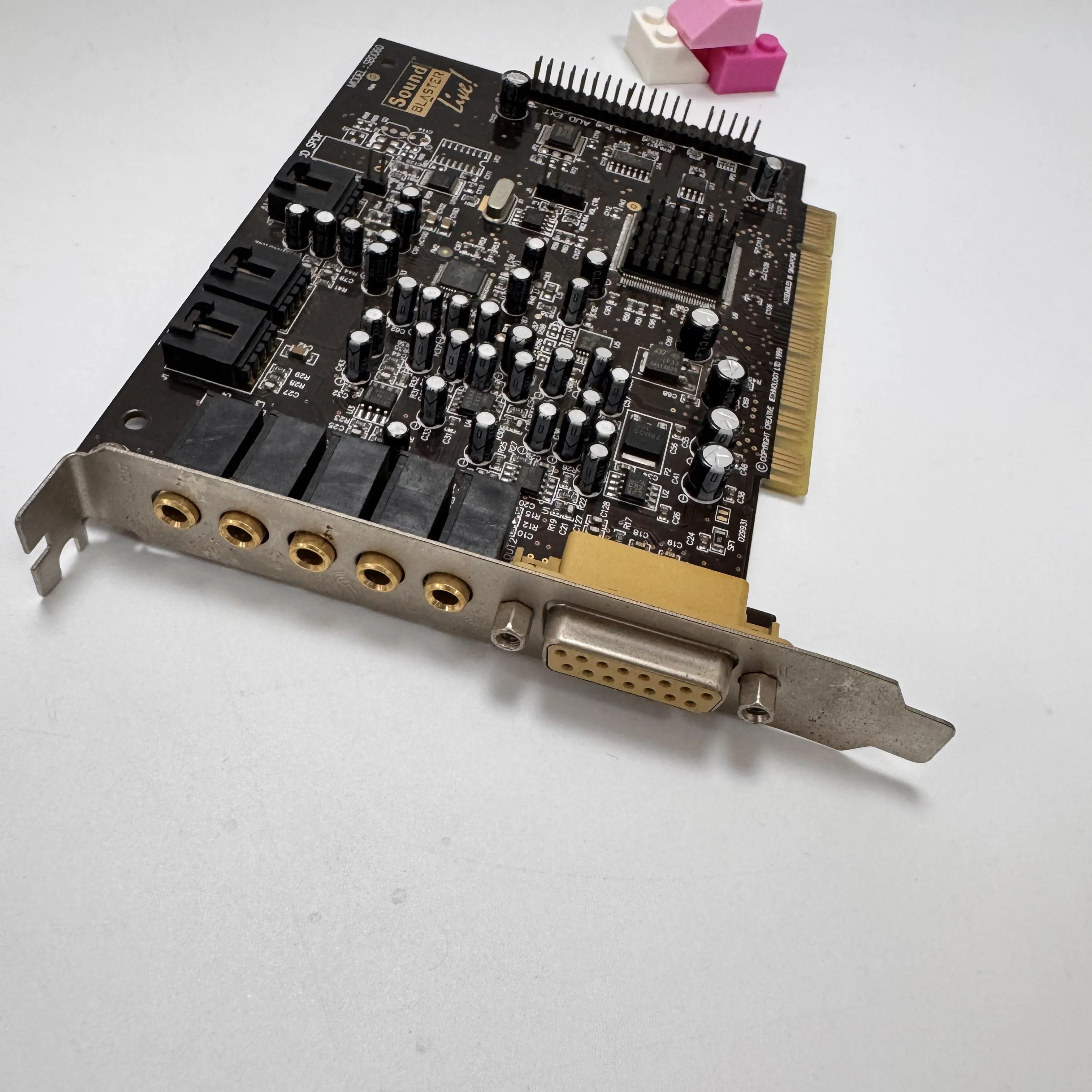 중고 사운드 블라스터 라이브 5.1 SB0060 사운드 카드 PCI 슬롯 5.1 채널 고성능 사운드 카드