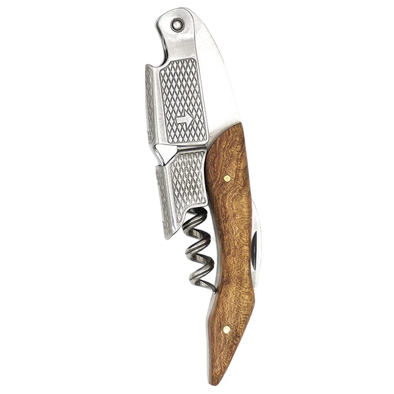 

Wine Opener,Rosewood Handle Corkscrew,Wine Bottle Opener,Portable Pocket Wine Cork Remover Corker