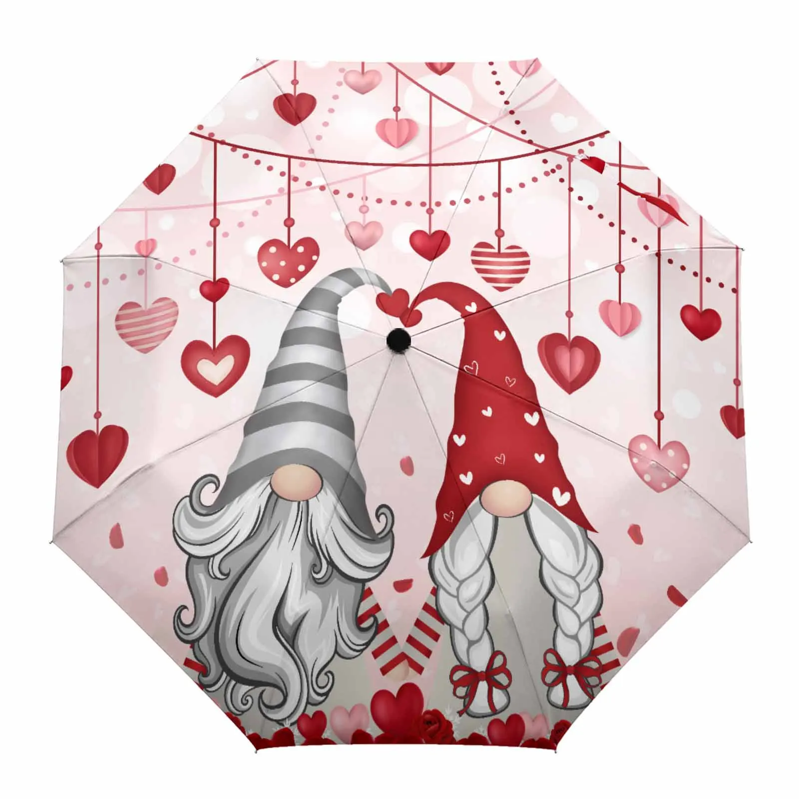 

Автоматический зонт в виде розы на День святого Валентина, складной зонтик от дождя, восемь нитей, уличные зонтики