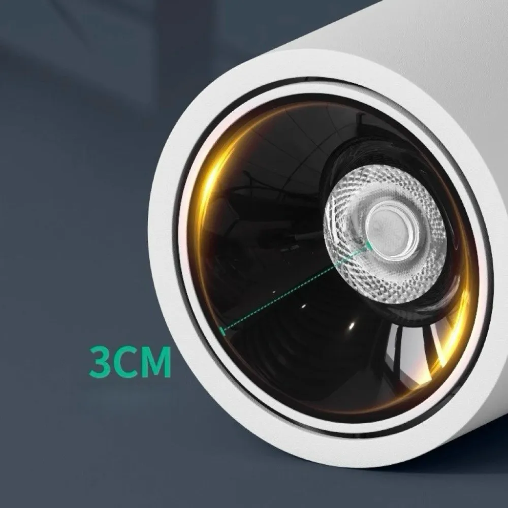 Adjustable Angle 7W Led Spotlight Surface Mounted Anti-glare Ceiling Spot Light Energy Saving Dimmable Downlight Gallery