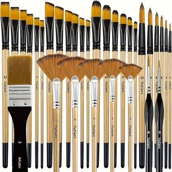 32-Piece Acrylic Brush Set 1