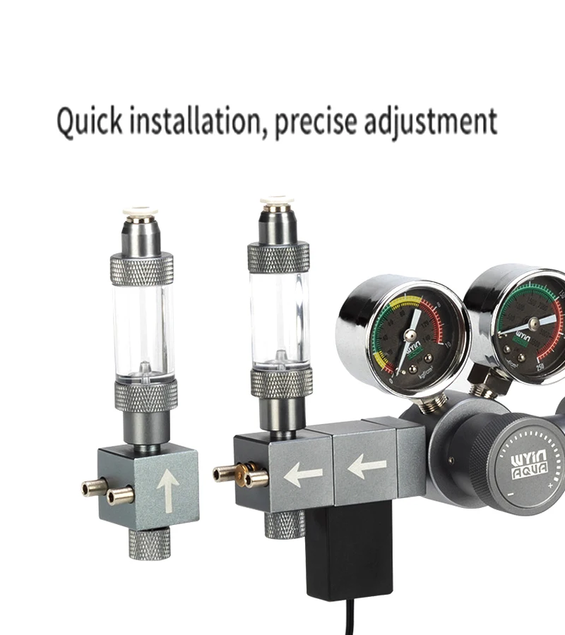 Premium Edition Aquarium CO2 Regulator with Electromagnetic Valve and Bubble Gauge