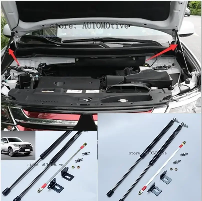 

two sides Auto Bonnet Hood Gas Struts Shock Struts Lift Supports 2013-2018 for Mitsubishi outlander